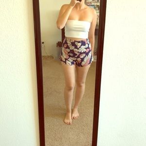 Floral print shorts
